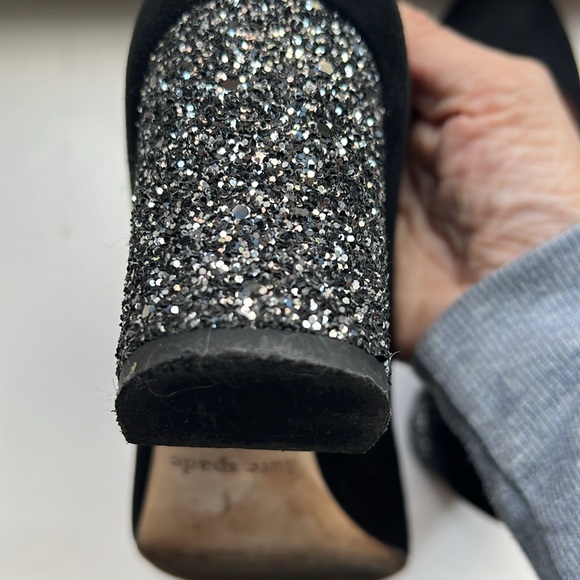 Kate Spade Charlize black suede heels - Picture 8 of 10